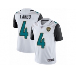 Youth Nike Jacksonville Jaguars #4 Josh Lambo White Vapor Untouchable Limited Player NFL Jersey