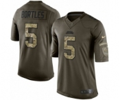 Youth Nike Jacksonville Jaguars #5 Blake Bortles Limited Green Salute to Service NFL Jersey
