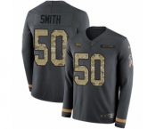 Youth Nike Jacksonville Jaguars #50 Telvin Smith Limited Black Salute to Service Therma Long Sleeve NFL Jersey