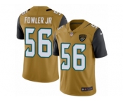 Youth Nike Jacksonville Jaguars #56 Dante Fowler Jr Limited Gold Rush NFL Jersey