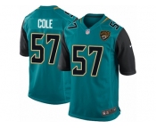 Youth Nike Jacksonville Jaguars #57 Audie Cole Game Teal Green Team Color NFL Jersey