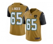 Youth Nike Jacksonville Jaguars #65 Brandon Linder Limited Gold Rush NFL Jersey