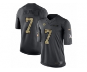 Youth Nike Jacksonville Jaguars #7 Chad Henne Limited Black 2016 Salute to Service NFL Jersey