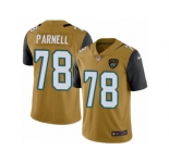 Youth Nike Jacksonville Jaguars #78 Jermey Parnell Limited Gold Rush NFL Jersey
