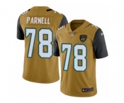 Youth Nike Jacksonville Jaguars #78 Jermey Parnell Limited Gold Rush NFL Jersey