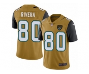 Youth Nike Jacksonville Jaguars #80 Mychal Rivera Limited Gold Rush NFL Jersey