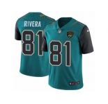 Youth Nike Jacksonville Jaguars #81 Mychal Rivera Teal Green Team Color Vapor Untouchable Limited Player NFL Jersey