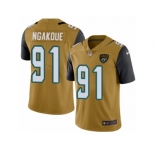 Youth Nike Jacksonville Jaguars #91 Yannick Ngakoue Limited Gold Rush NFL Jersey