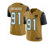 Youth Nike Jacksonville Jaguars #91 Yannick Ngakoue Limited Gold Rush NFL Jersey