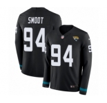 Youth Nike Jacksonville Jaguars #94 Dawuane Smoot Limited Black Therma Long Sleeve NFL Jersey