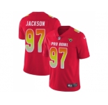 Youth Nike Jacksonville Jaguars #97 Malik Jackson Red Stitched NFL Limited AFC 2018 Pro Bowl Jersey