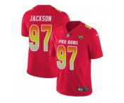 Youth Nike Jacksonville Jaguars #97 Malik Jackson Red Stitched NFL Limited AFC 2018 Pro Bowl Jersey