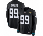 Youth Nike Jacksonville Jaguars #99 Marcell Dareus Limited Black Therma Long Sleeve NFL Jersey