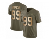 Youth Nike Jacksonville Jaguars #99 Marcell Dareus Limited Olive Gold 2017 Salute to Service NFL Jersey