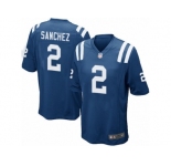 Men Nike Indianapolis Colts #2 Rigoberto Sanchez Game Royal Blue Team Color NFL Jersey