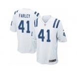 Men Nike Indianapolis Colts #41 Matthias Farley Game White NFL Jersey