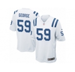 Men Nike Indianapolis Colts #59 Jeremiah George Game White NFL Jersey