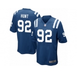 Men Nike Indianapolis Colts #92 Margus Hunt Game Royal Blue Team Color NFL Jersey