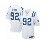 Men Nike Indianapolis Colts #92 Margus Hunt Game White NFL Jersey