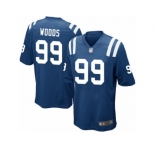 Men Nike Indianapolis Colts #99 Al Woods Game Royal Blue Team Color NFL Jersey
