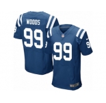 Men Nike Indianapolis Colts #99 Al Woods Elite Royal Blue Team Color NFL Jersey
