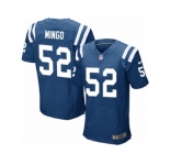 Men's Nike Indianapolis Colts #52 Barkevious Mingo Elite Royal Blue Team Color NFL Jersey
