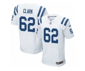 Men's Nike Indianapolis Colts #62 Le'Raven Clark Elite White NFL Jersey