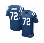 Men's Nike Indianapolis Colts #72 Zach Banner Elite Royal Blue Team Color NFL Jersey