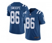 Men's Nike Indianapolis Colts #86 Erik Swoope Elite Royal Blue Rush NFL Jersey