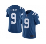 Men's Nike Indianapolis Colts #9 Jeff Locke Elite Royal Blue Rush NFL Jersey