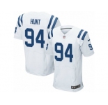 Men's Nike Indianapolis Colts #94 Margus Hunt Elite White NFL Jersey