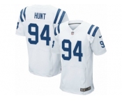 Men's Nike Indianapolis Colts #94 Margus Hunt Elite White NFL Jersey