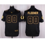 nike nfl jerseys indianapolis colts #80 fleener black gold collection[Elite]