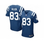 nike nfl jerseys indianapolis colts #83 dwayne allen blue[Elite]