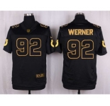 nike nfl jerseys indianapolis colts #92 werner black gold collection[Elite][werner]