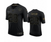 Indianapolis Colts #28 Jonathan Taylor Black 2020 Salute to Service Limited Jersey
