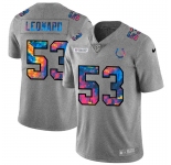 Indianapolis Colts #53 Darius Leonard Men's Nike Multi-Color 2020 NFL Crucial Catch NFL Jersey Greyheather