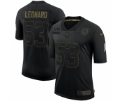 Men Indianapolis Colts #53 Darius Leonard Nike 2020 Salute To Service Limited Jersey Black