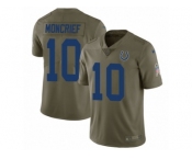 Men Nike Indianapolis Colts #10 Donte Moncrief Limited Olive 2017 Salute to Service NFL Jersey