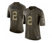 Men Nike Indianapolis Colts #2 Rigoberto Sanchez Limited Green Salute to Service NFL Jersey