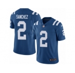 Men Nike Indianapolis Colts #2 Rigoberto Sanchez Royal Blue Team Color Vapor Untouchable Limited Player NFL Jersey