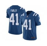 Men Nike Indianapolis Colts #41 Matthias Farley Royal Blue Team Color Vapor Untouchable Limited Player NFL Jersey