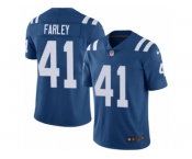 Men Nike Indianapolis Colts #41 Matthias Farley Royal Blue Team Color Vapor Untouchable Limited Player NFL Jersey