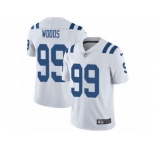 Men Nike Indianapolis Colts #99 Al Woods White Vapor Untouchable Limited Player NFL Jersey