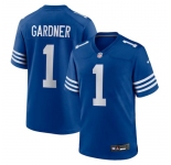 Men's Indianapolis Colts #1 Sauce Gardner Blue Vapor Limited Stitched Football Jersey