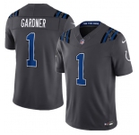 Men's Indianapolis Colts #1 Sauce Gardner Dark Gray 2026 F.U.S.E. Rivalries Collection Limited Football Stitched Jersey