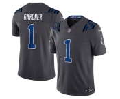 Men's Indianapolis Colts #1 Sauce Gardner Dark Gray 2026 F.U.S.E. Rivalries Collection Limited Football Stitched Jersey