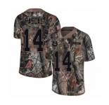 Men's Indianapolis Colts #14 Zach Pascal Limited Camo Rush Realtree Football Jersey