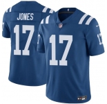 Men's Indianapolis Colts #17 Daniel Jones Blue Vapor Limited Football Stitched Jersey