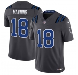 Men's Indianapolis Colts #18 Peyton Manning Dark Gray 2026 F.U.S.E. Rivalries Collection Limited Football Stitched Jersey